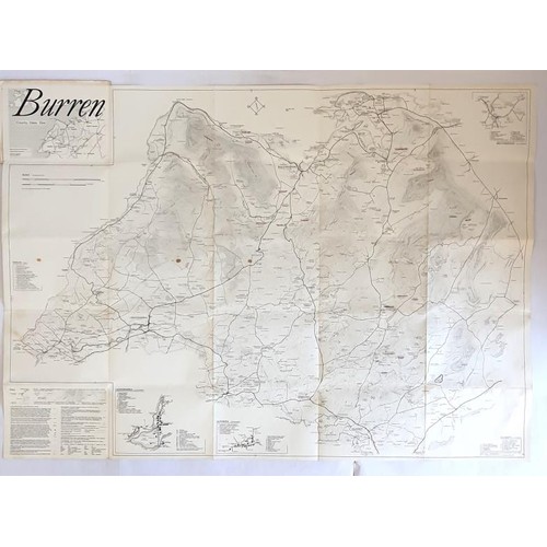 11 - Tim Robinson - The Burren. A map of the uplands of North-West Clare, A map of the uplands of North-W... 