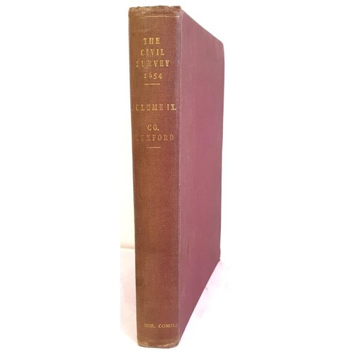 49 - The Civil Survey A.D. 1654–56 vol. IX, County of Wexford. Ex libris