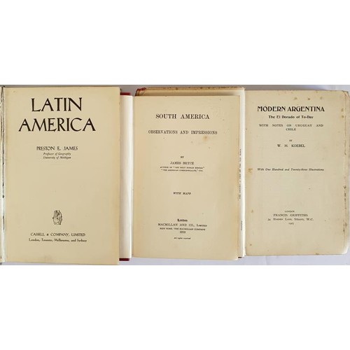 128 - South America Observations and Impressions, James Bryce, 1912. Macmillan, hardback in very good cond... 