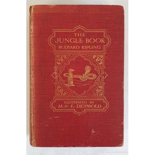 134 - The Jungle Book by Rudyard Kipling, 1908, Macmillan, First Colour Edition HB Illustrated by M & ... 