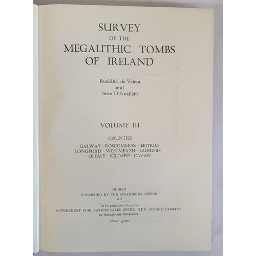 154 - Survey of the Megalithic Tombs of Ireland Vol III by Ruaidhrí de valera and Seán &Oacu... 