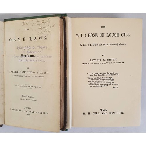 161 - The Game Laws Of Ireland by Robert Longfield, Esq., Q. C.. Dublin: E. Ponsonby, 116, Grafton Street.... 