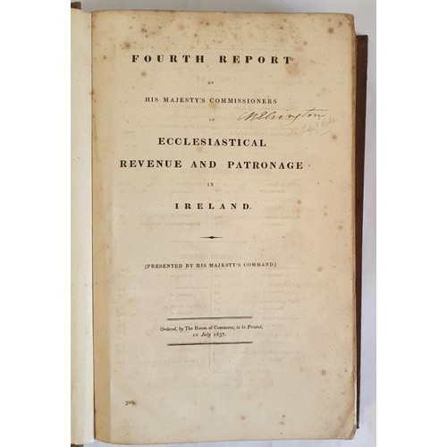 169 - Report of His Majesty’s Commissioners on Ecclesiastical Revenue and Patronage in Ireland, Date... 