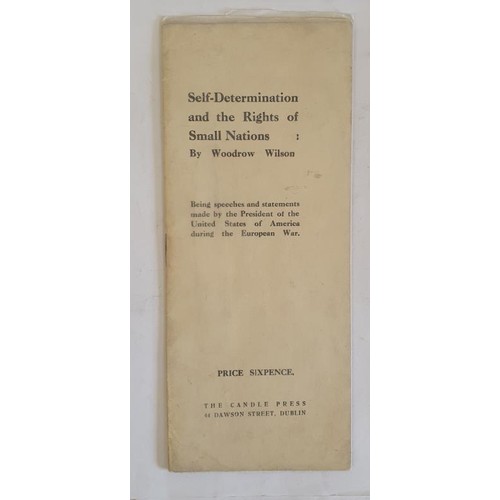 173 - Scarce Candle Press Publication: Wilson (Woodrow) Self-Determination and the Rights of Small Nations... 