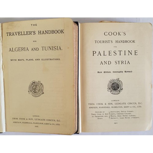 198 - The Traveller’s Handbook for Algeria and Tunisia, 1913, Thomas Cook & Son, with maps plans... 