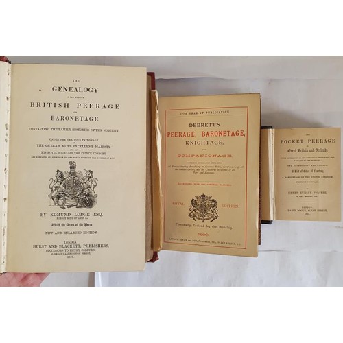 222 - Debrett's Peerage, Baronetage, Knightage and Companionage; Royal Edition 1890 Published by Dean and ... 