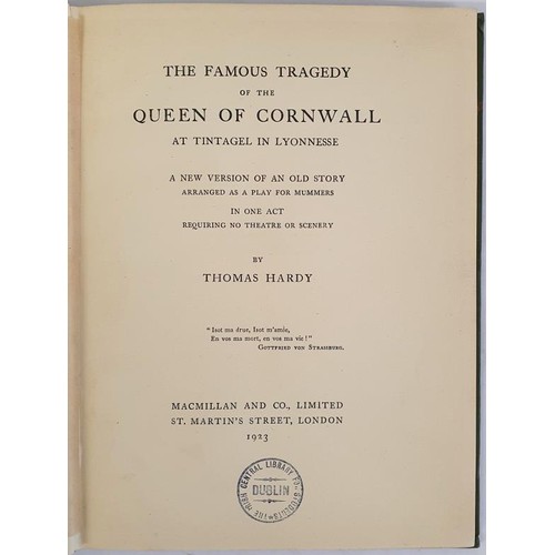 225 - The Famous Tragedy of the Queen of Cornwall at Tintagel in Lyonnesse (a New Version of an Old Story ... 