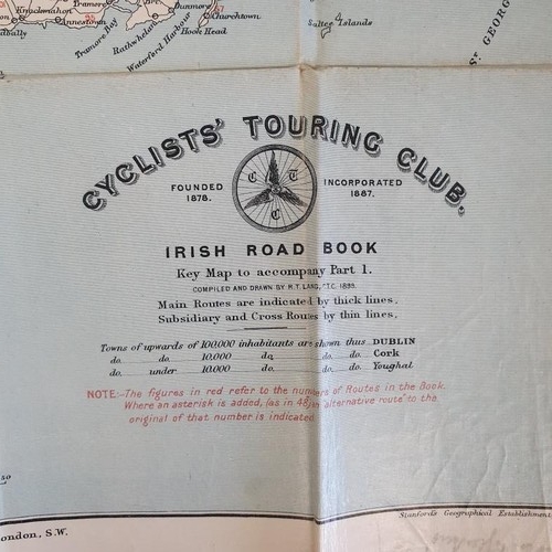 230 - R.T. Lang. Cyclists' Touring Club - Irish Road Book Part 1 (South) Covering most of the South & ... 