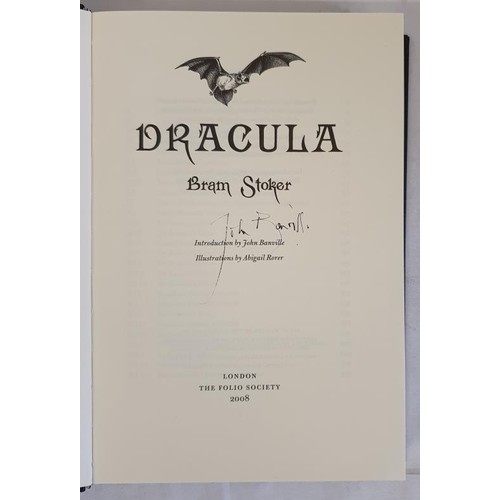 243 - Bram Stoker (John Banville) – DRACULA. Folio Society, 2008. Introduction by John Banville and ... 