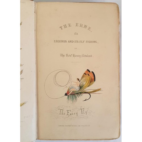 Rev. Henry Newland. The Erne Its Legends and It’s Fly Fishing. 1851. First edition. Colour plates. Folding map. Cloth. Rare Irish fishing work