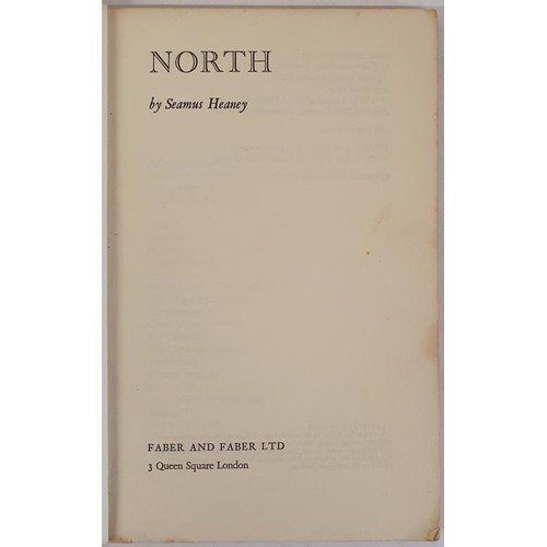 580 - Seamus Heaney. North. 1975. Pictorial wrappers of Viking ship