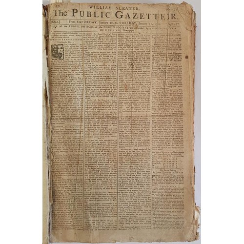 730 - William Sleater’s The Public Gazetteer. January 21, 1772 - August 31, 1773; bound with The Pub... 