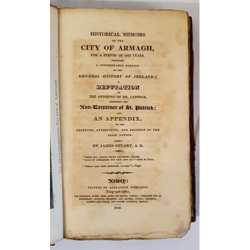 41 - Historical Memoirs of the City of Armagh, for a Period of 1373 Years Stuart, James Published by Long... 