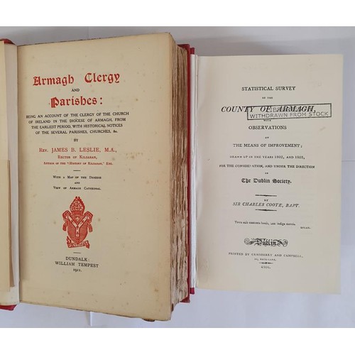 51 - Armagh Clergy and Parishes - Reverend James Leslie, published 1911. First Edition, First Printing. f... 