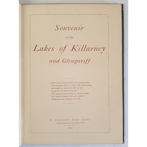 69 - Kerry: Souvenir of Killarney, 1892, 24 vibrant coloured postcard size coloured views printed two to ... 