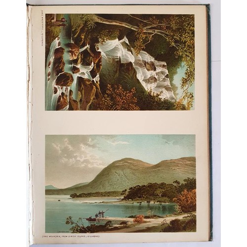 69 - Kerry: Souvenir of Killarney, 1892, 24 vibrant coloured postcard size coloured views printed two to ... 