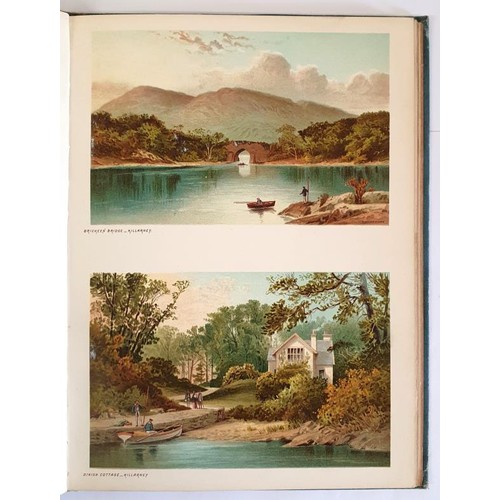 69 - Kerry: Souvenir of Killarney, 1892, 24 vibrant coloured postcard size coloured views printed two to ... 