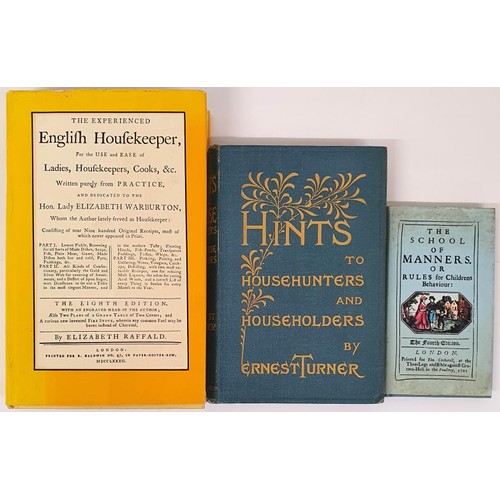 165 - Turner, Hints to Househunters and householders, 1883,1st, small 8vo, xiv+161+20pps of ads; titles gi... 