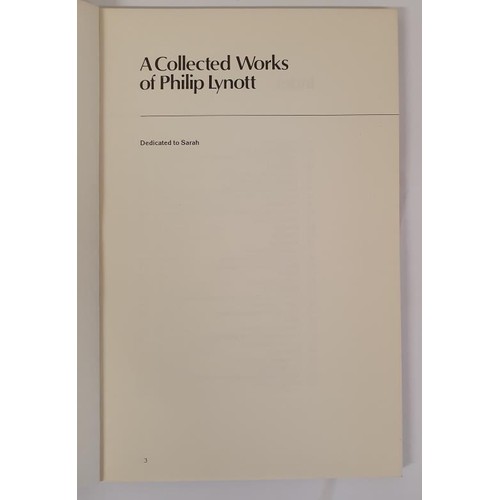 181 - Philip Lynott (Phil Lynott) - A collected works of Philip Lynott, published 1979. First Edition, Fir... 