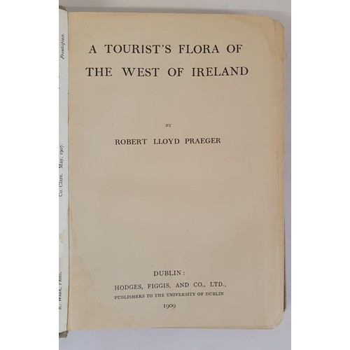 196 - A Tourist's Flora of the West of Ireland by Robert Lloyd Prager. Hodges & Figgis. 1909. Numerous... 