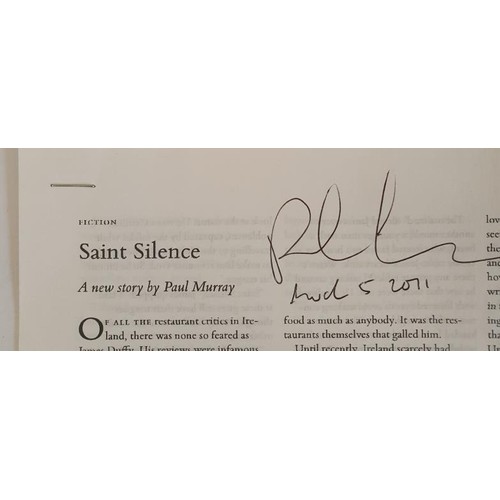 212 - Paul Murray – Saint Silence, the complete text of the short story 'Saint Silence'. Signed and ... 