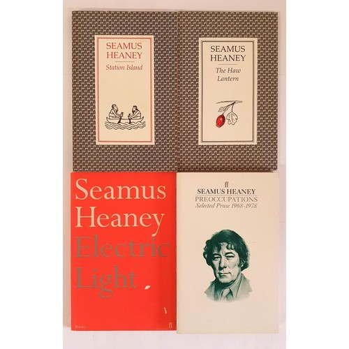 575 - Heaney, Seamus Station Island, 1984; The Haw Lantern, 1987; Electric Light, 2001, all first paperbac... 