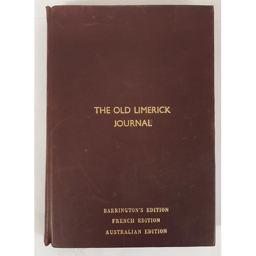 728 - Special binding of the Thee Special Editions published by the Old Limerick Society. Barrington&rsquo... 