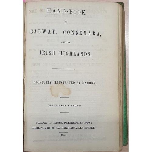 186 - The Tourist Illustrated Handbook  by Mahony Crowquill, Jones and Lover. London. 1854. Folding maps a... 