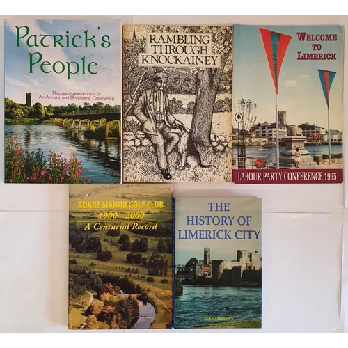 42 - The History of Limerick City by Spellissy. limited hardback edition in dj; Adare Manor Golf Club 190... 