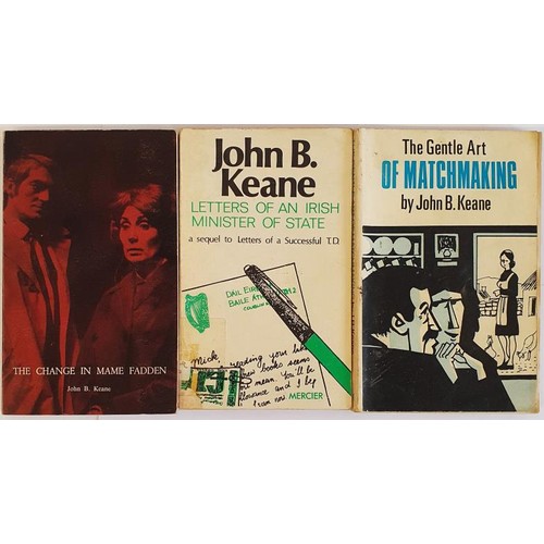 86 - John B. Keane; The Change in Mame Fadden, First edition, first print PB, Mercier 1973 Letters of an ... 