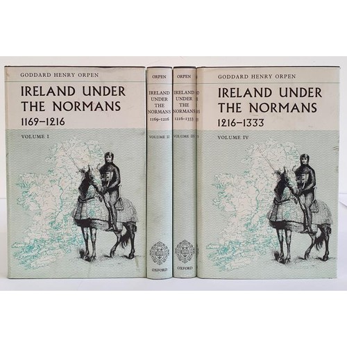 87 - Ireland Under The Normans 4 vols Orpen, Goddard Henry Published by The Clarendon Press, Oxford, 1968... 