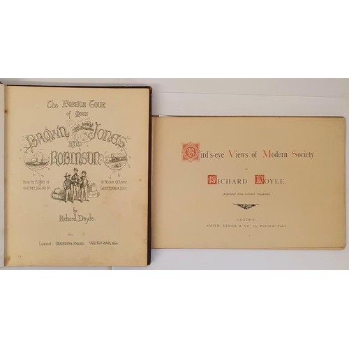 98 - Richard Doyle. Bird's Eye View of Modern Society. C. 1870. Illustrated. Oblong folio and Richard Doy... 