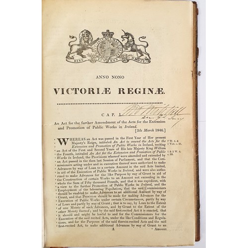 131 - Offaly, Famine era] Grand Juries, Extension of Public Works, etc. 4 Acts, 1837, 1846, 1846 & 184... 