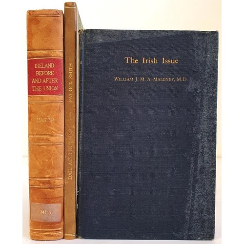 137 - Irish Interest: Ireland Before and After the Union with Great Britain R Montgomery Martin Published ... 