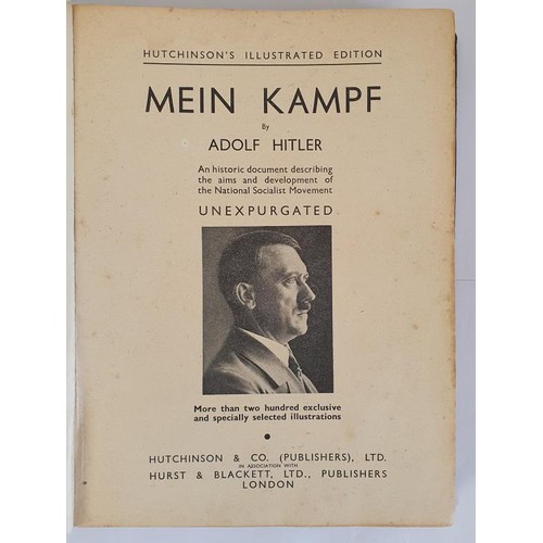 144 - Adolf Hitler – Mein Kampf, First Unexpurgated Edition and first printing. Profusely Illustrate... 