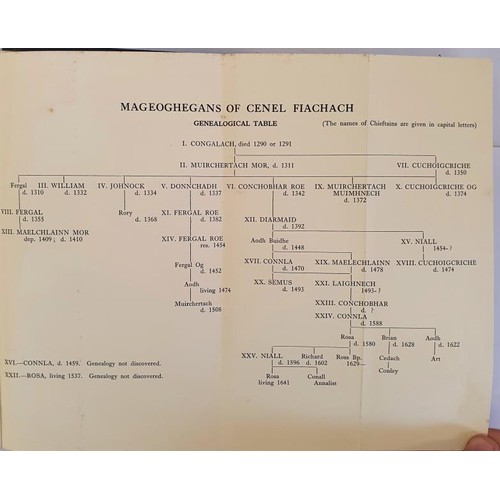 177 - Fr. Paul Walsh Irish Chiefs and Leaders. Dublin. At The Sign of the Three Candles. 1960. Folding gen... 