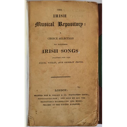 179 - The Irish Musical Repository : a choice selection of esteemed Irish songs, adapted for the voice, vi... 