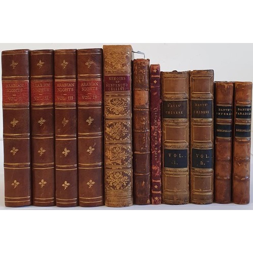 181 - Fine Bindings: A collection of titles in beautiful bindings such as Travels Through France and Italy... 