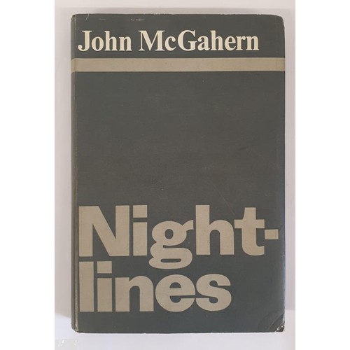 183 - John McGahern – Night-Lines, published 1970. In Original Jacket. Signed and Inscribed to the previou... 