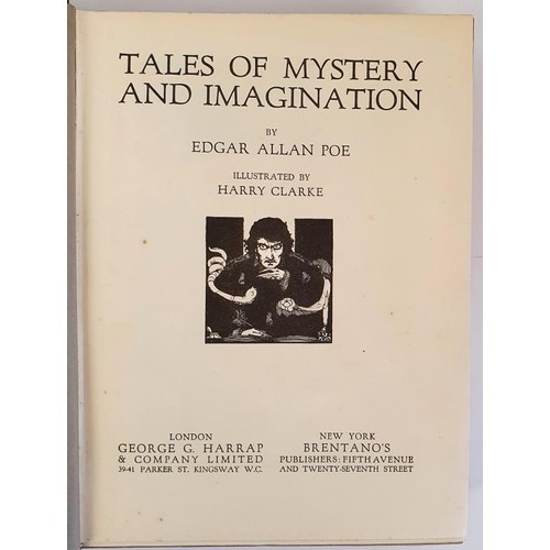 227 - Edgar Alan Poe. Tales of Mystery and Imagination. C. 1920. Illustrated in colour and b/w by Harry Cl... 