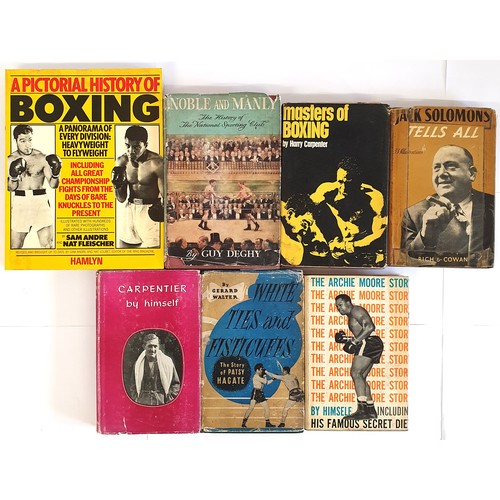 246 - Boxing: Carpenter, H. Masters of Boxing, 1964; Carpentier, Georges. Carpientier by Himself, 1953; Wa... 