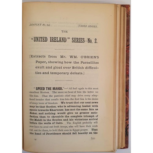 257 - Irish Loyal and Patriotic Union Publications during the year 1888. Dublin 1888. Work consists of 23 ... 