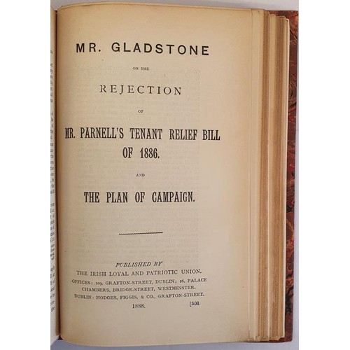 257 - Irish Loyal and Patriotic Union Publications during the year 1888. Dublin 1888. Work consists of 23 ... 