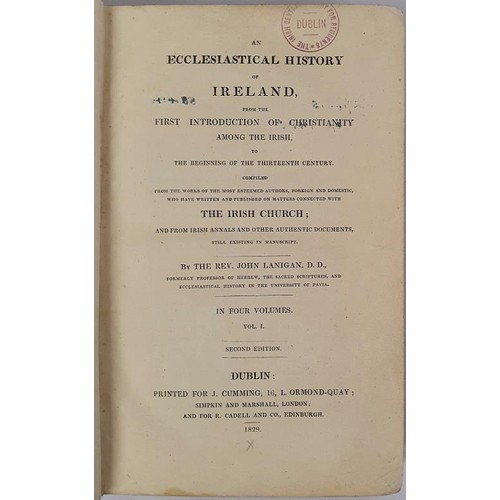 302 - AN ECCLESIASTICAL HISTORY OF IRELAND, FROM FIRST INTRODUCTION OF CHRISTIANITY AMONG THE IRISH, TO TH... 