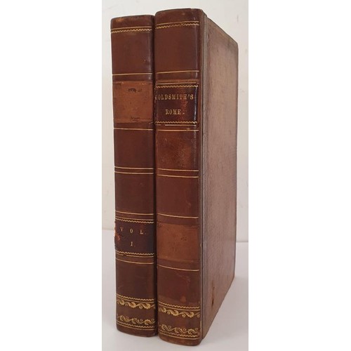 316 - Oliver Goldsmith. The History of Rome from the Foundation. 1812. 2 volumes. Contemporary calf. Book ... 