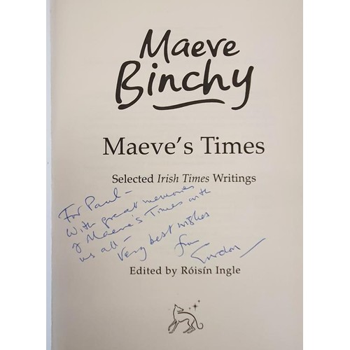 333 - Maeve Binchy: A wonderful collection of titles 9 of which are signed by Maeve Binchy with an inscrip... 