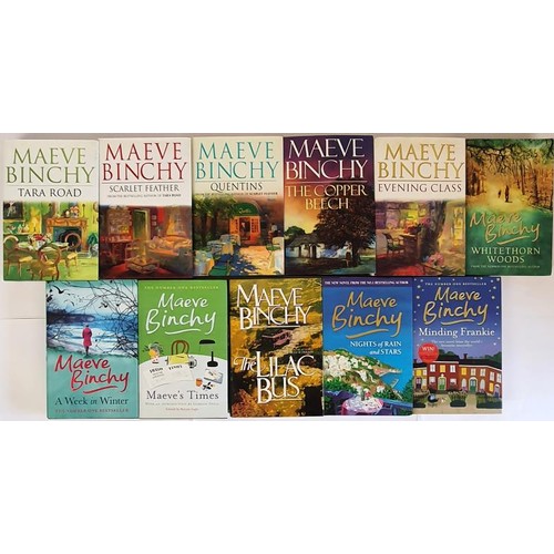 333 - Maeve Binchy: A wonderful collection of titles 9 of which are signed by Maeve Binchy with an inscrip... 