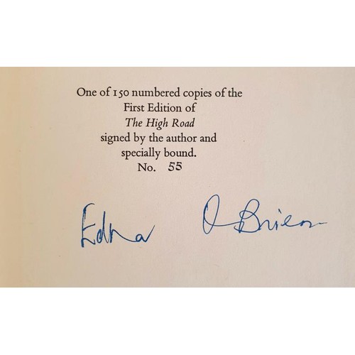 334 - Edna O’Brien, The High Road, London Limited Editions, this is No.55 of 150 numbered copies of ... 