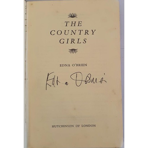 339 - Edna O’Brien; The Country Girls, signed first edition, first print, HB, Hutchinson& Co 196... 