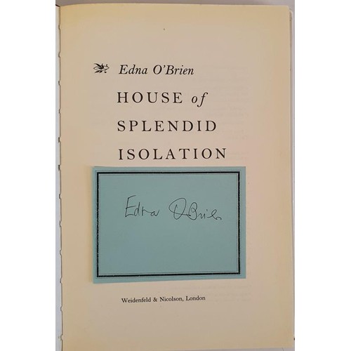 340 - Edna O’Brien; The House of Splendid Isolation, First edition, first print HB with bookplate si... 